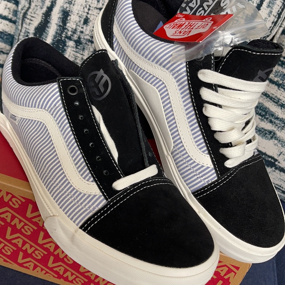 Vans Bmx Old Skool Federal Black/Bl Pinstripe MENS - Picture 7 of 16